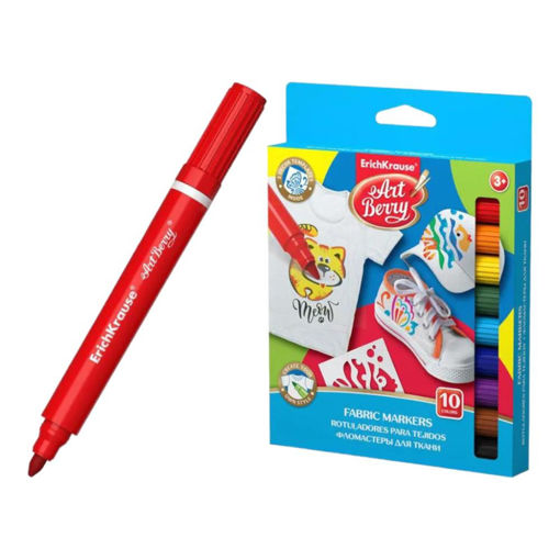 Picture of FABRIC MARKERS 10 PACK WITH 3 TEMPLATES